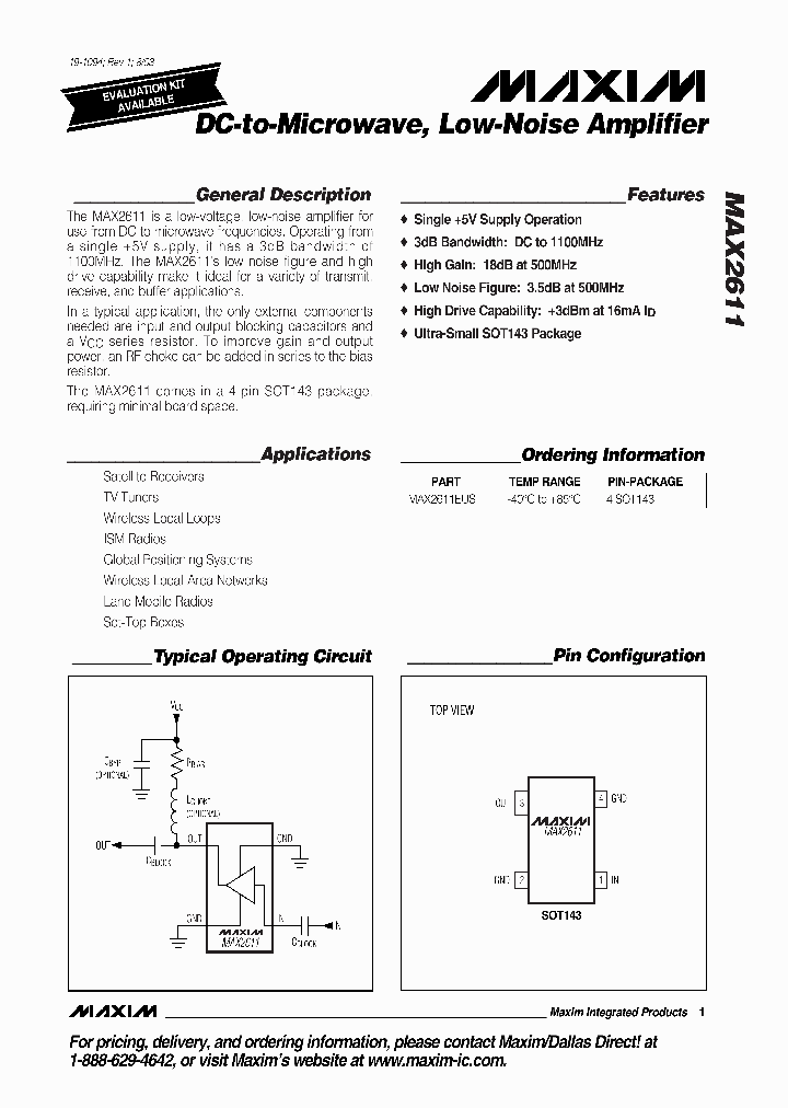 MAX2611_1985920.PDF Datasheet