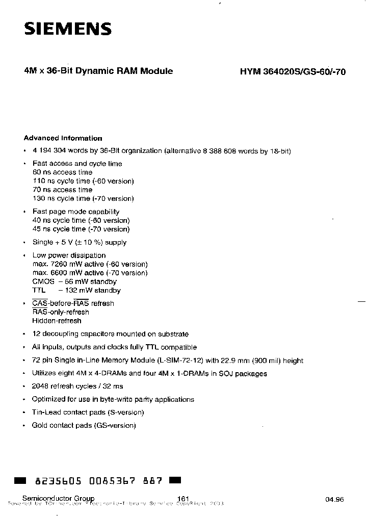 HYM364020GS-70_1986402.PDF Datasheet