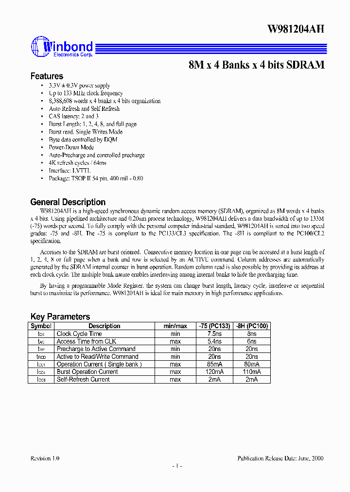 W981204AH-8H_1988967.PDF Datasheet