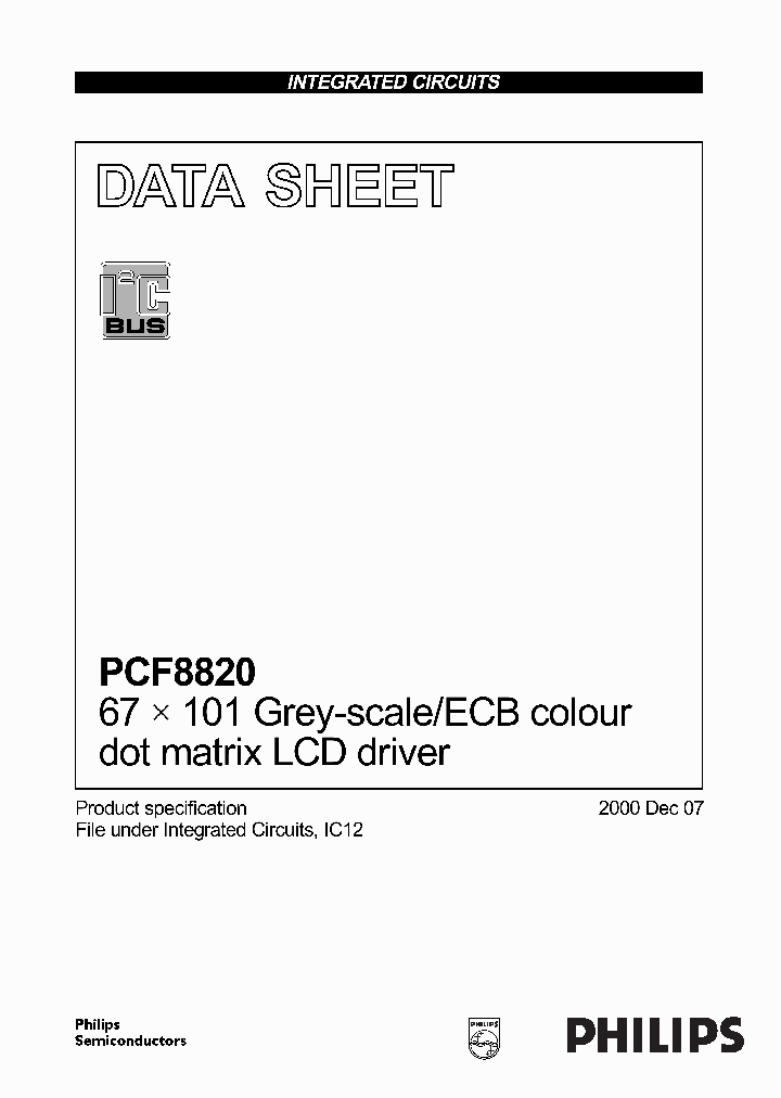 PCF8820U_1992544.PDF Datasheet