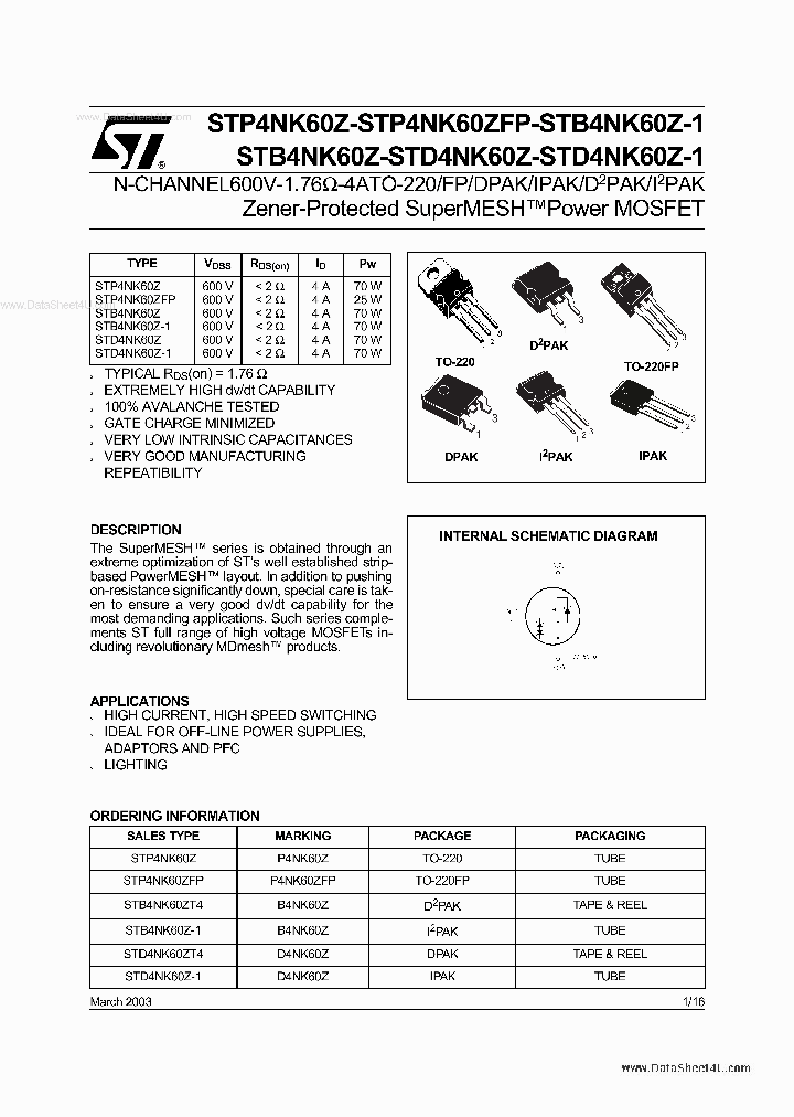 P4NK60Z_2018015.PDF Datasheet