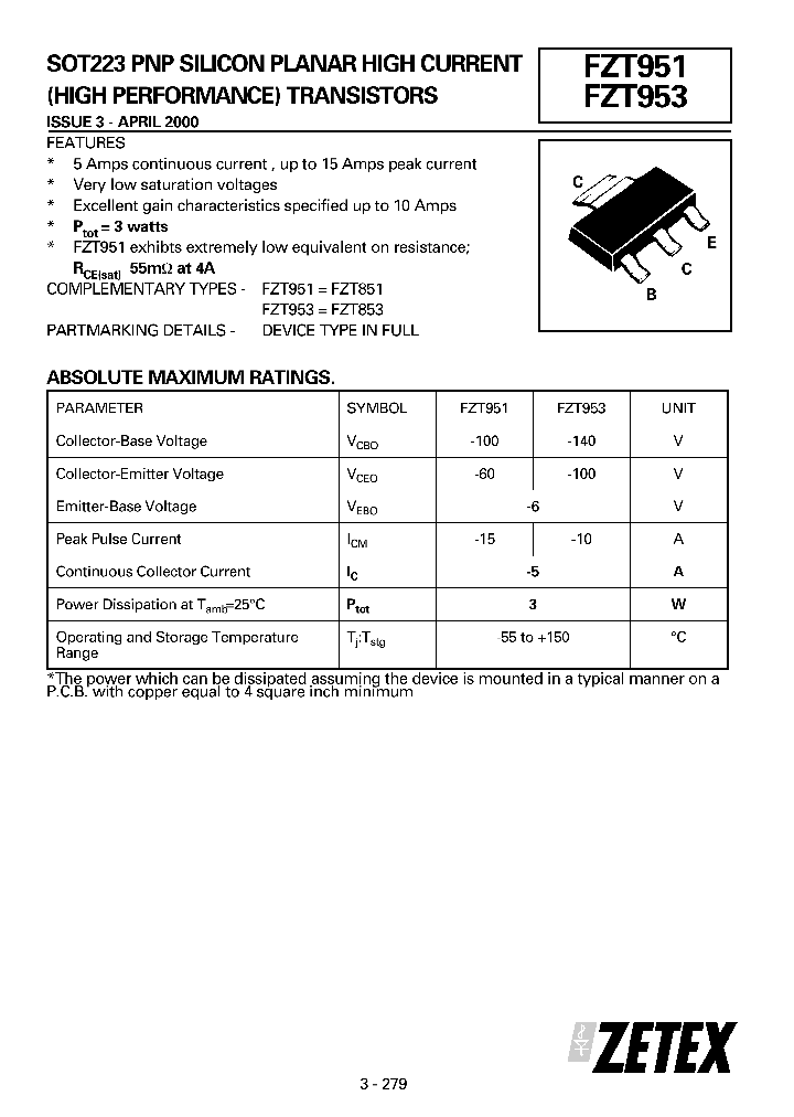 FZT953_2026489.PDF Datasheet