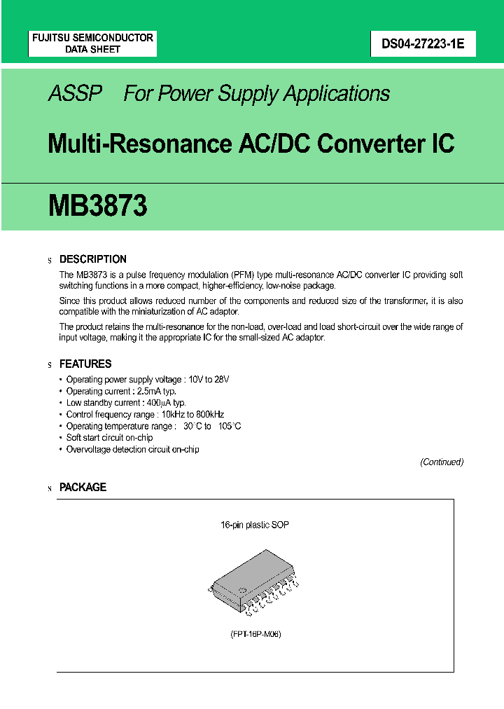 MB3873_2030509.PDF Datasheet