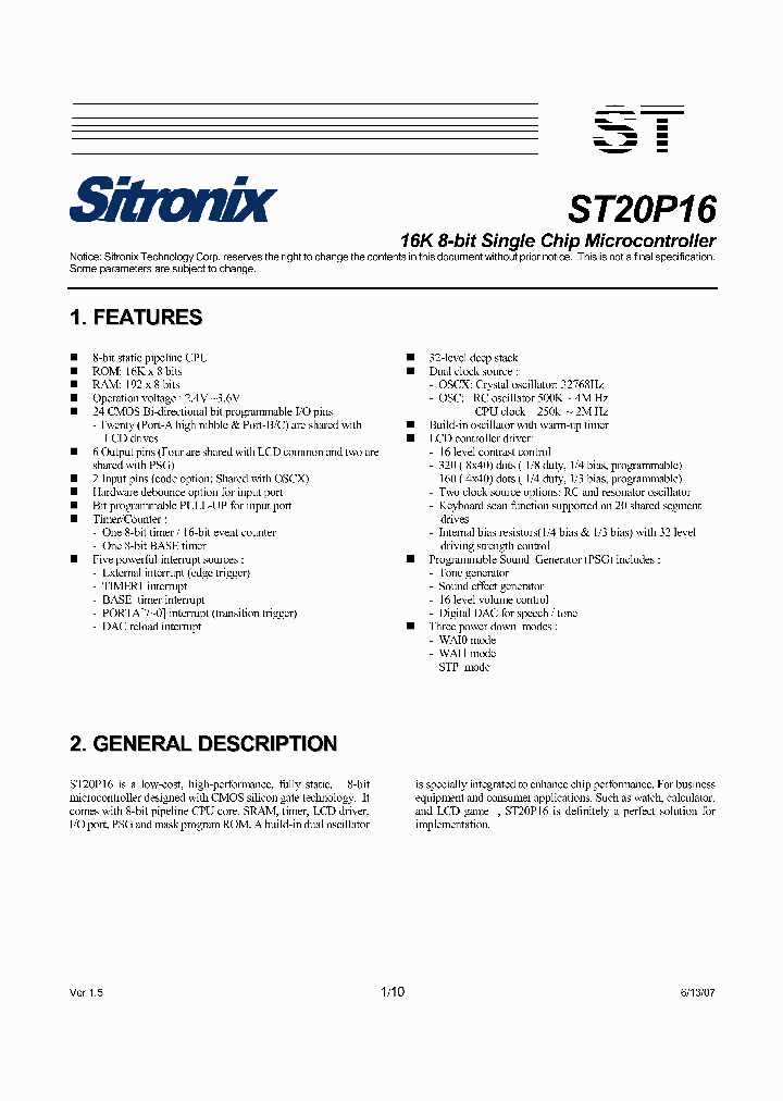 ST20P16_2031886.PDF Datasheet