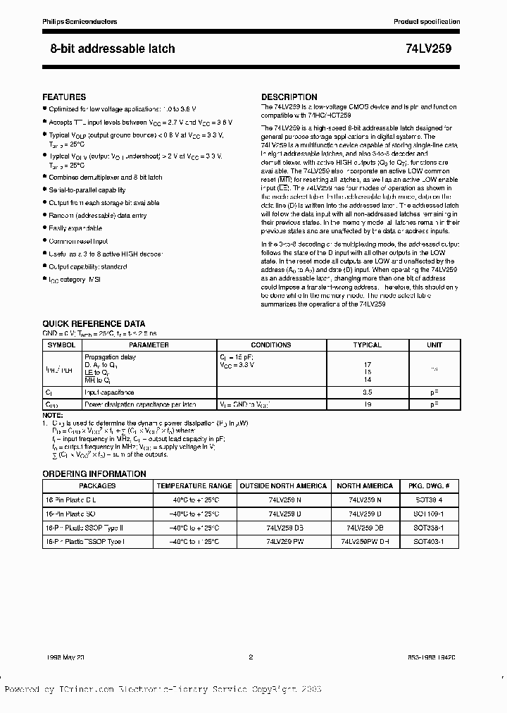 74LV259D-T_2034085.PDF Datasheet