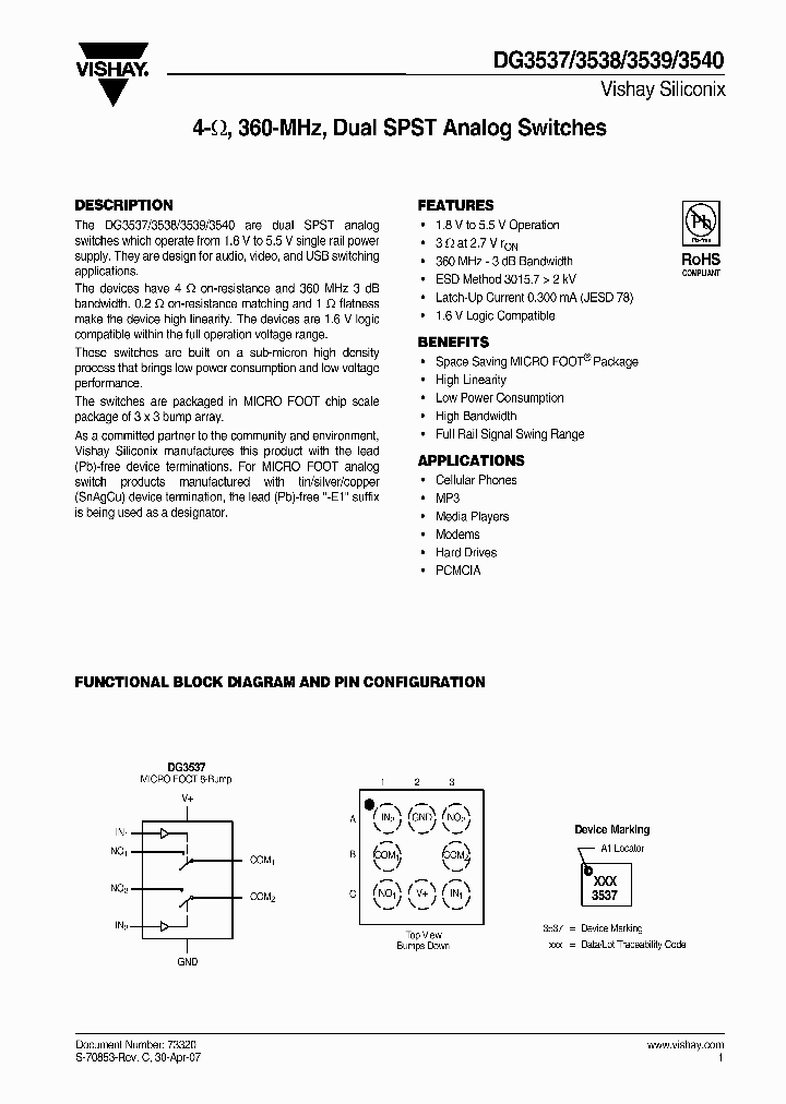 DG3540DB-T1-E1_2039720.PDF Datasheet