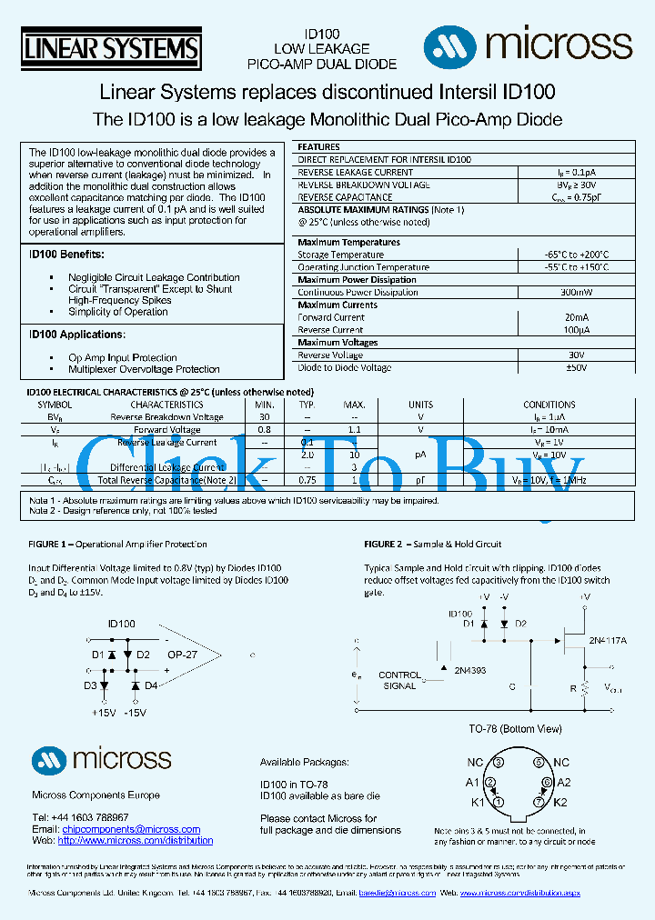 ID100TO-78_2042400.PDF Datasheet