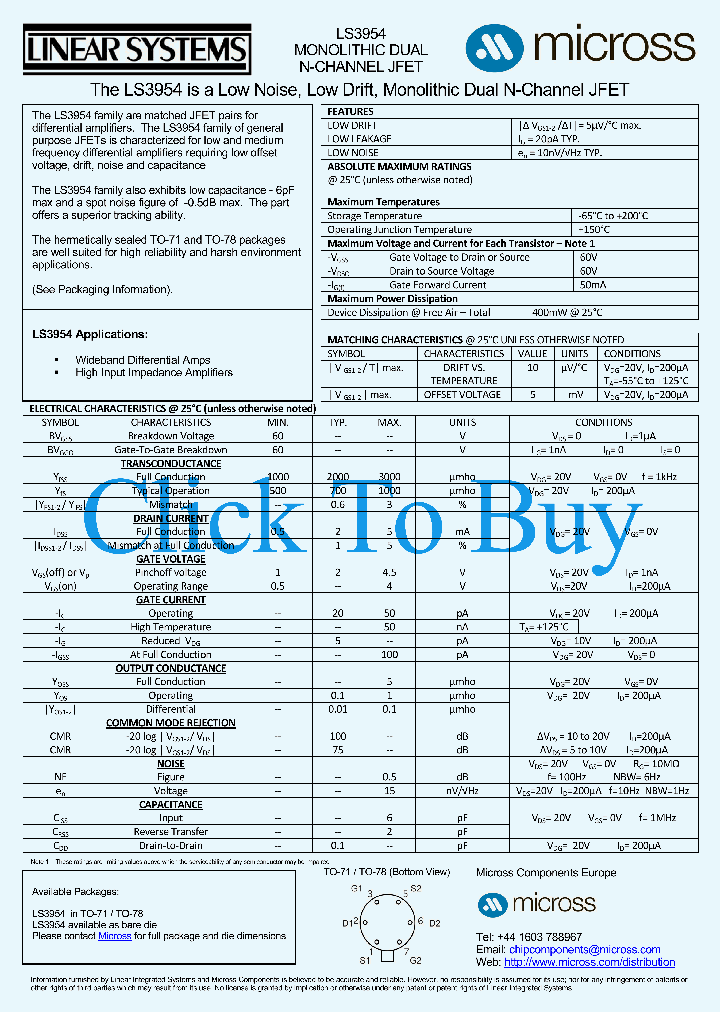 LS3954TO-78_2042412.PDF Datasheet