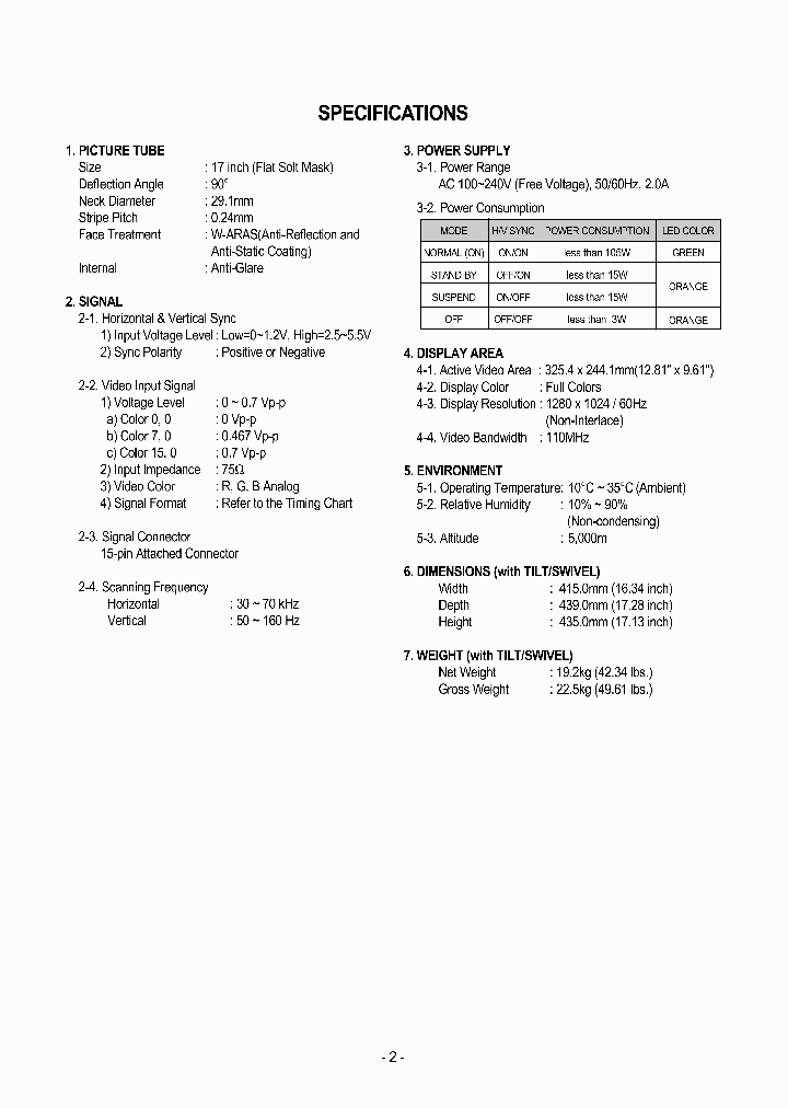 FLATRON775FTFB775BC17COLOR_2052874.PDF Datasheet