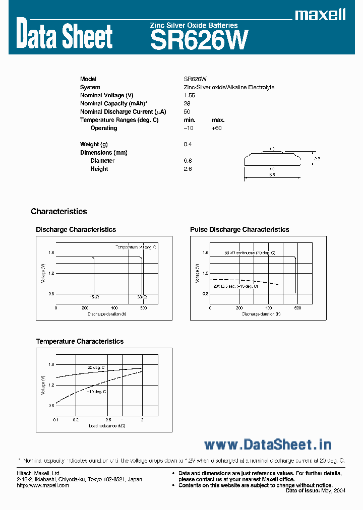 SR626W_2065653.PDF Datasheet