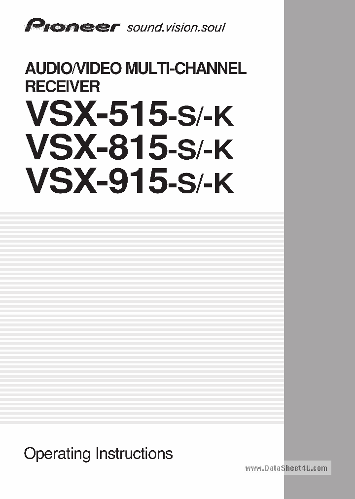 VSX-515_2066791.PDF Datasheet