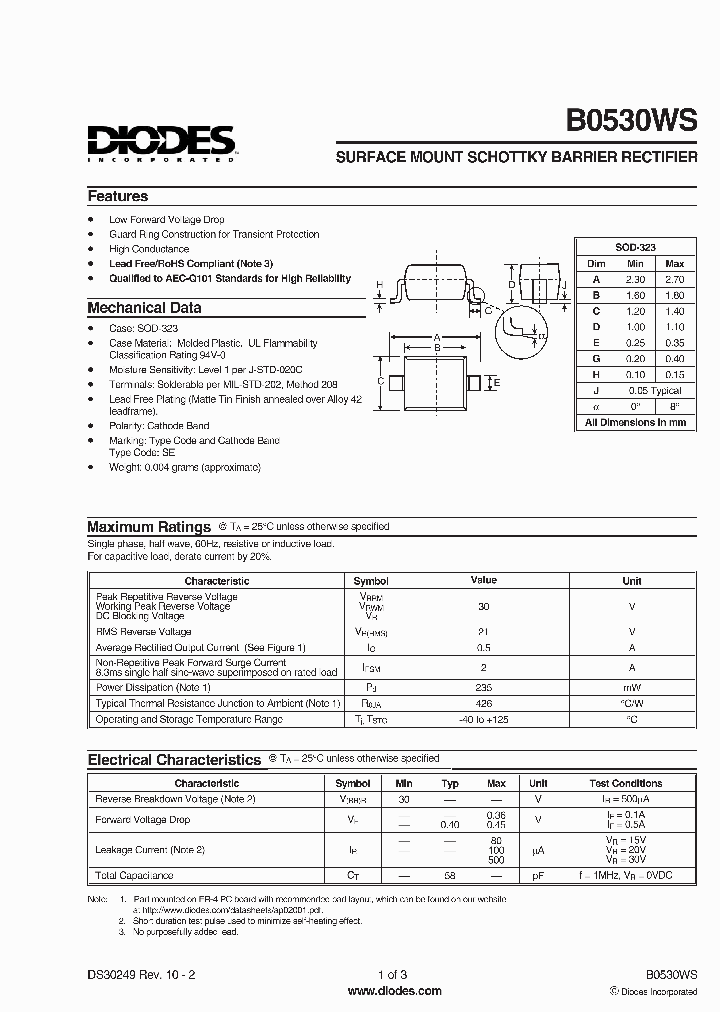 B0530WS-7-F_2068398.PDF Datasheet