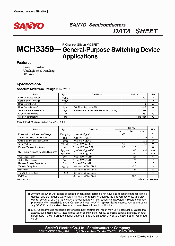 MCH3359_2082988.PDF Datasheet