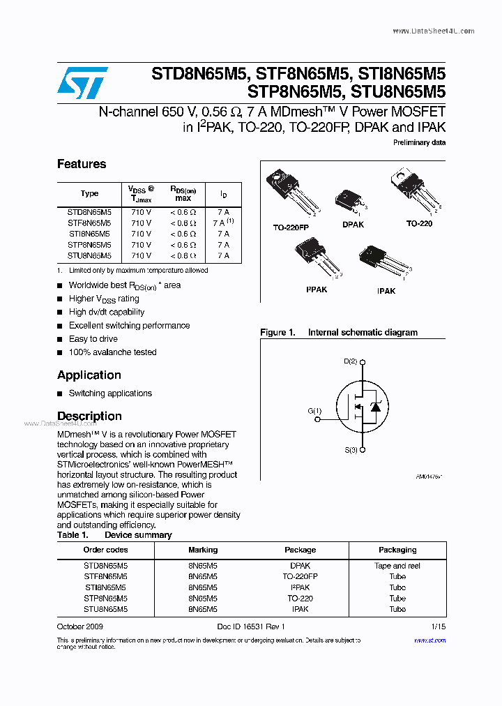 STP8N65M5_2084422.PDF Datasheet