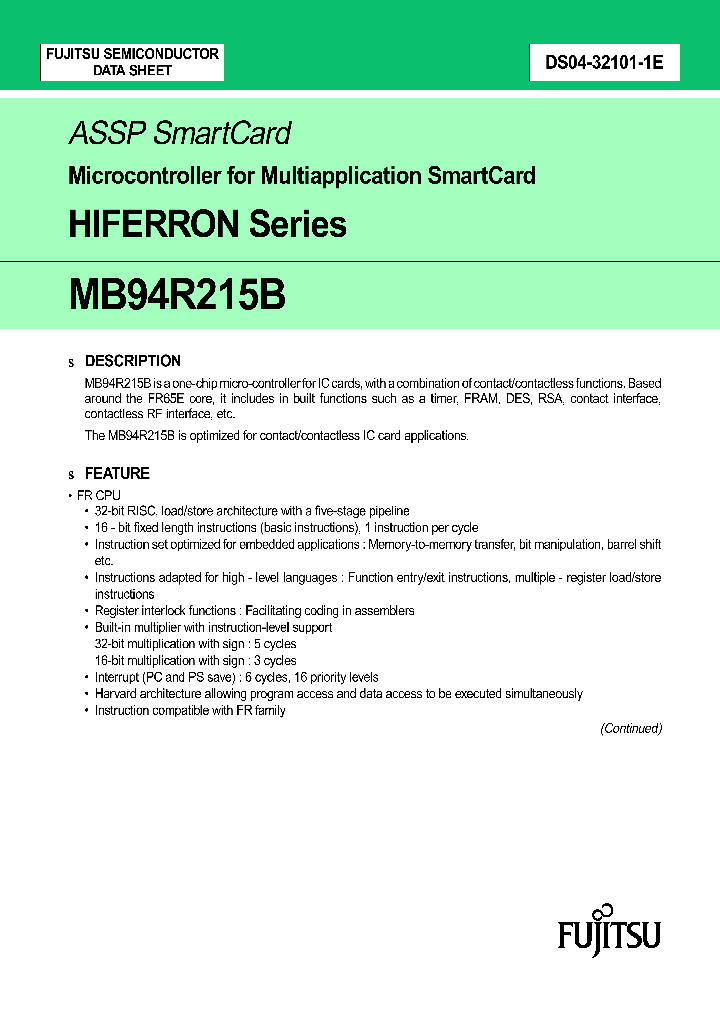 MB94R215BPMB_2086631.PDF Datasheet