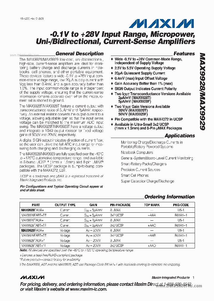 MAX9928_2093100.PDF Datasheet
