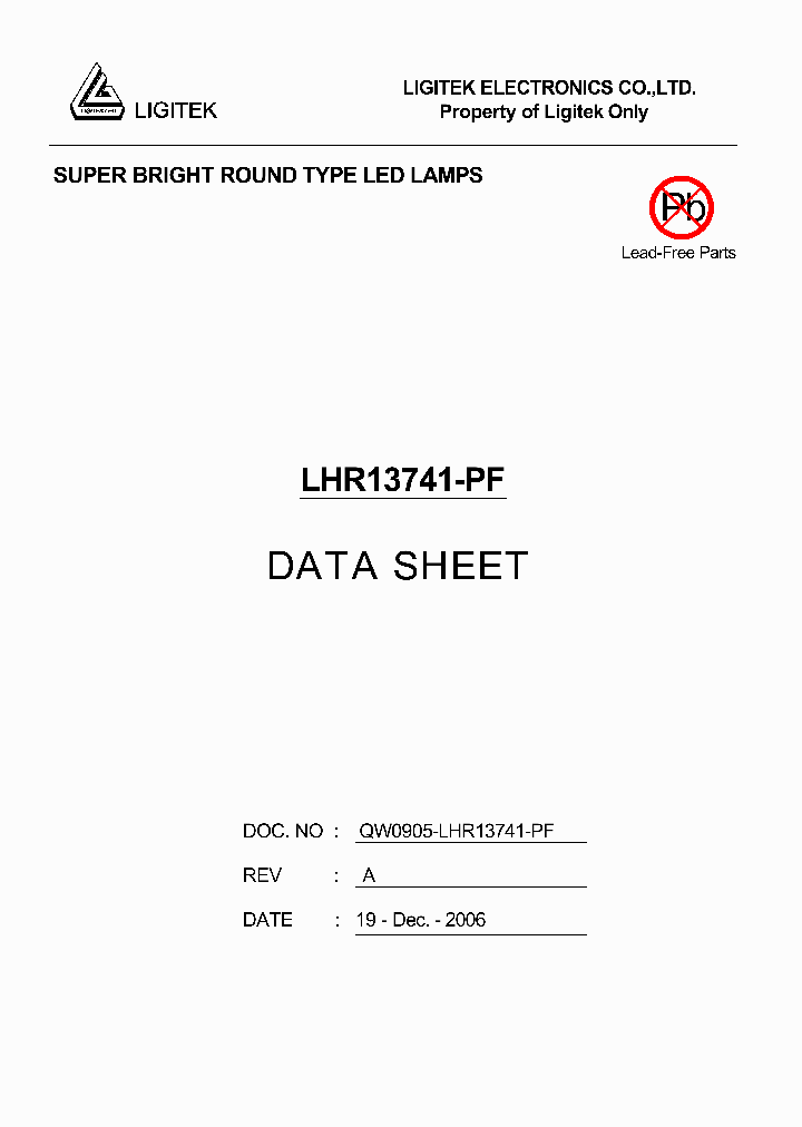 LHR13741-PF_2095423.PDF Datasheet