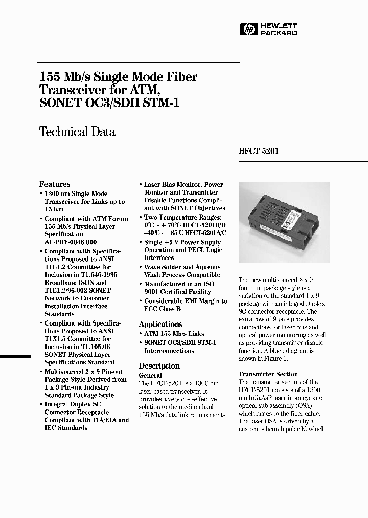 HFCT-5201_2099961.PDF Datasheet