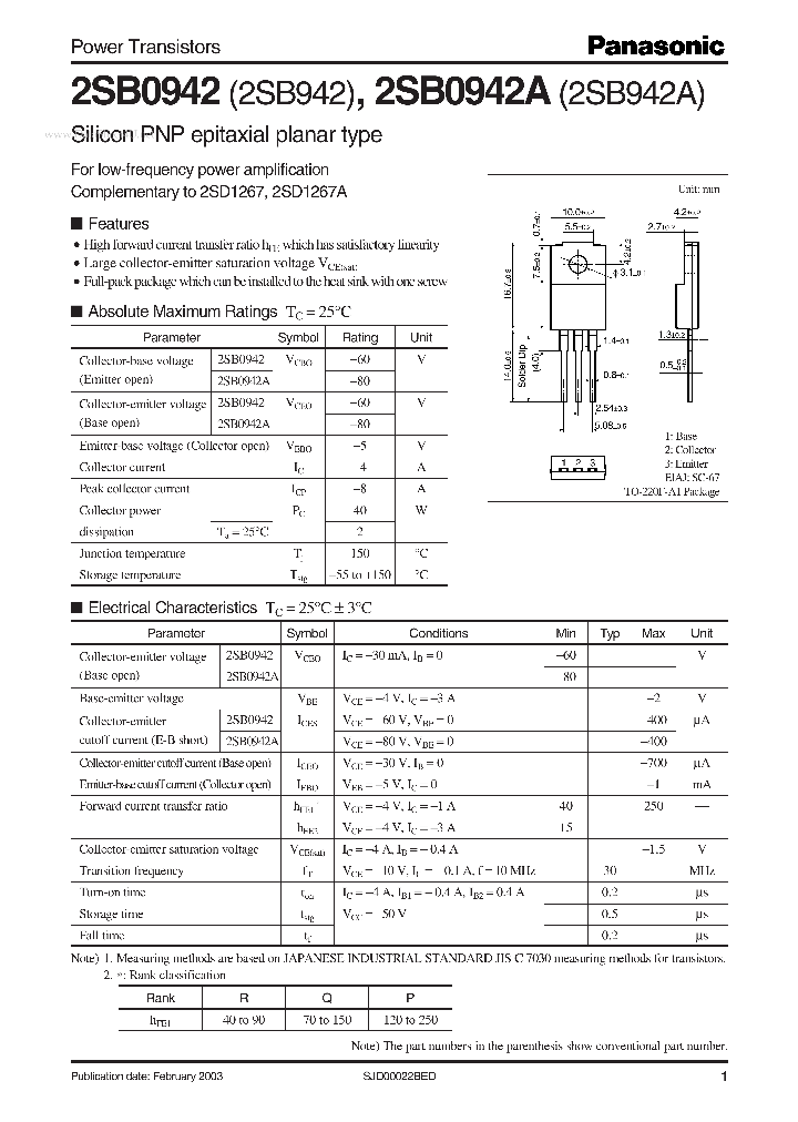 2SB942_2108720.PDF Datasheet