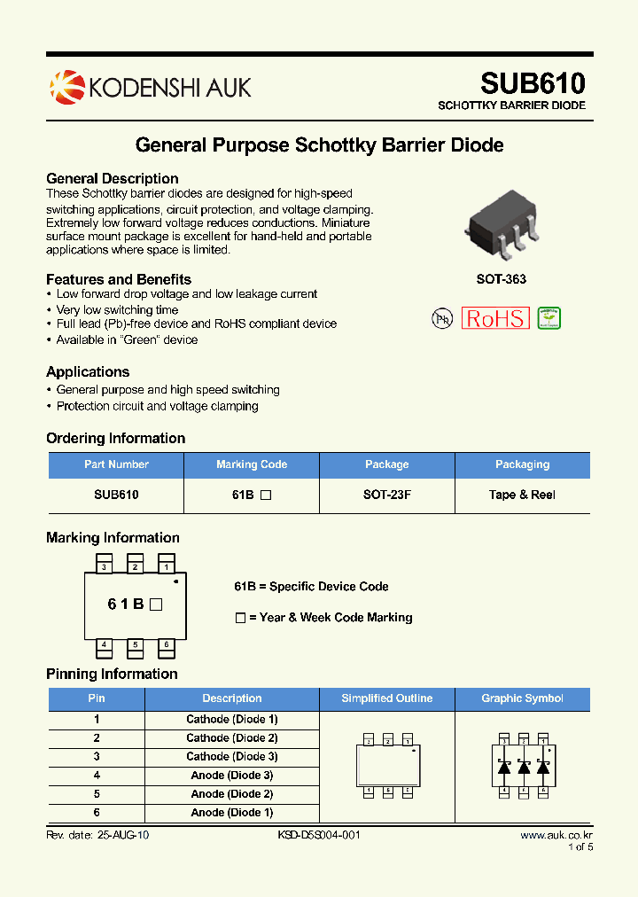 SUB610_2123414.PDF Datasheet