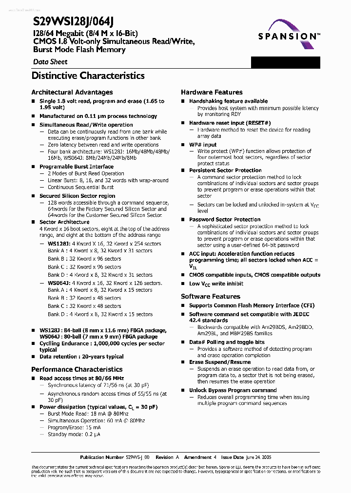 S29WS064J_2142867.PDF Datasheet