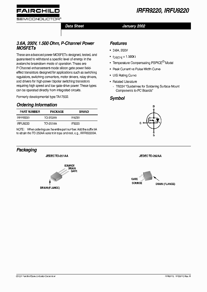 IRFR9220_2169605.PDF Datasheet