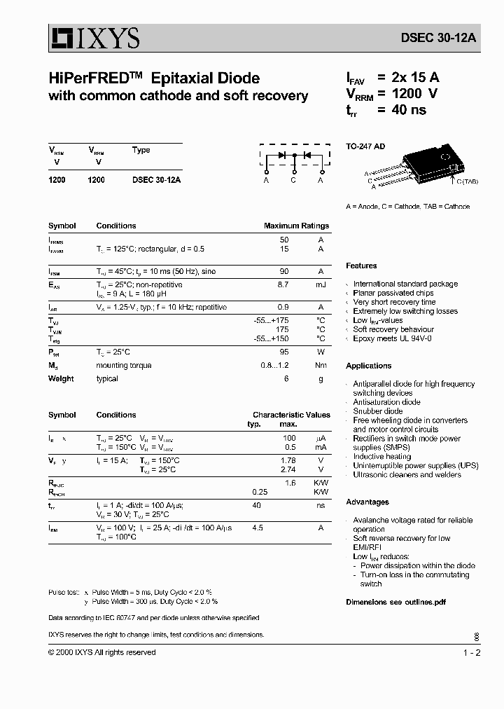DSEC30-12A_2169724.PDF Datasheet