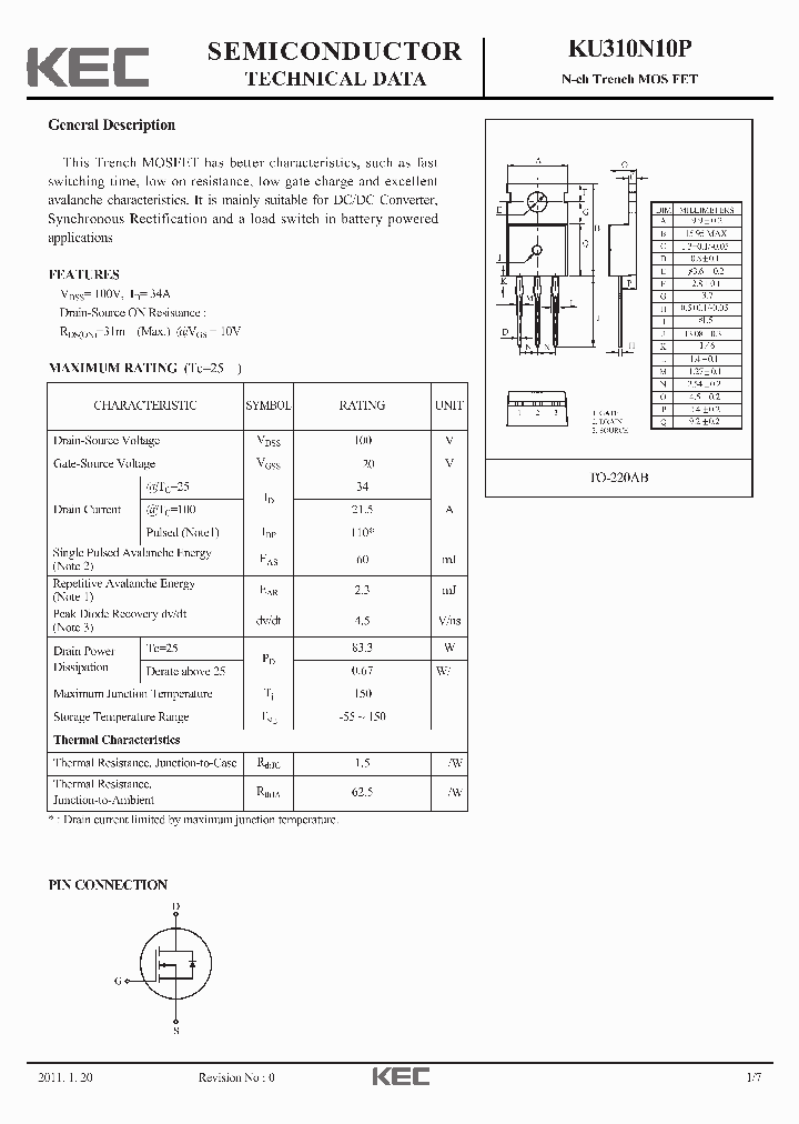 KU310N10P_2173529.PDF Datasheet