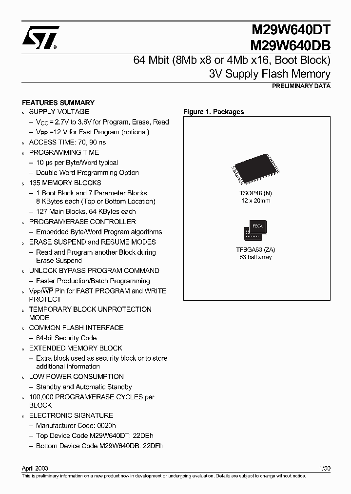 M29W640DB_2175062.PDF Datasheet