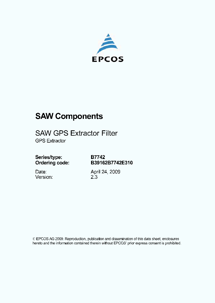B39162B7742E310_2178107.PDF Datasheet