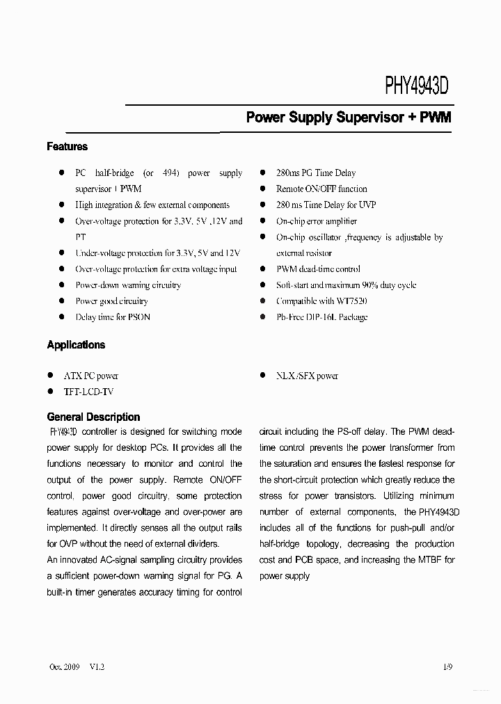 PHY4943D_2208630.PDF Datasheet