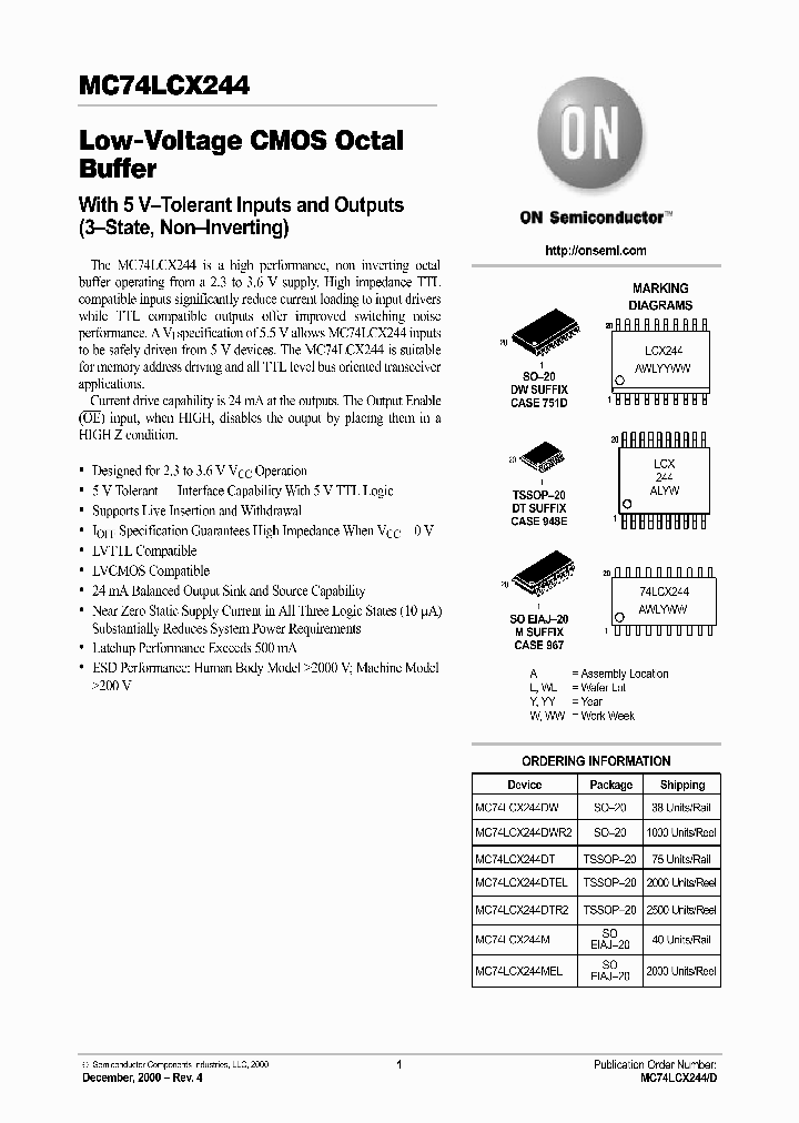 MC74LCX244-D_2211693.PDF Datasheet