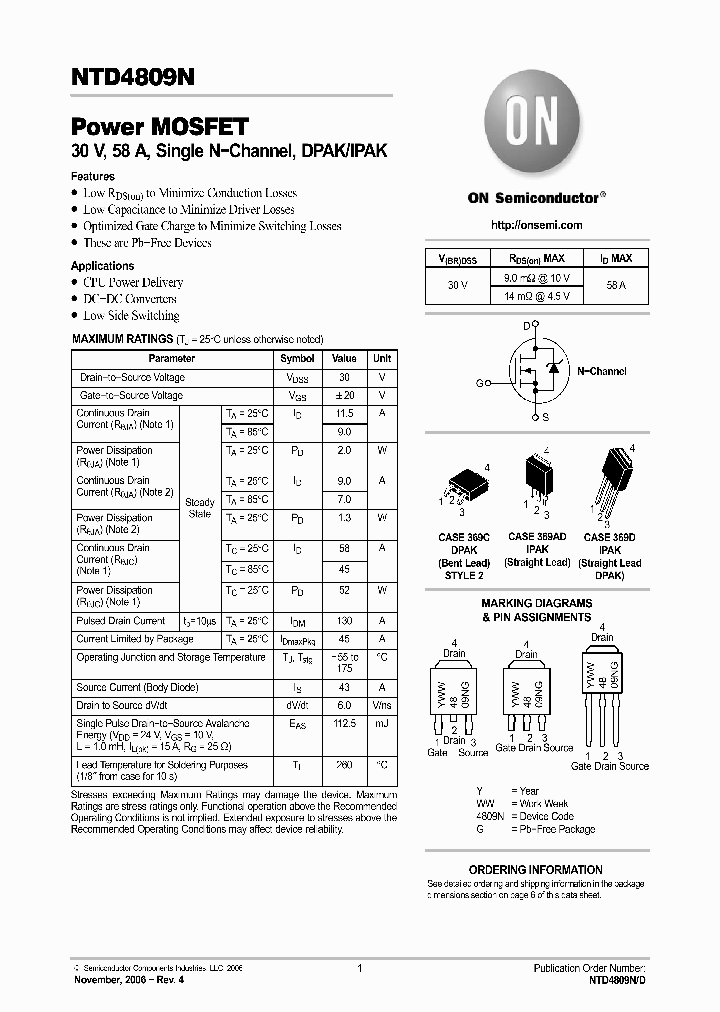 NTD4809N_2222267.PDF Datasheet