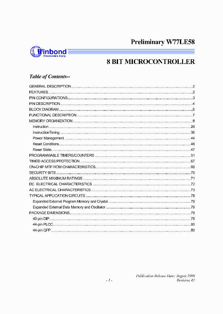 W77LE58-25_2222255.PDF Datasheet