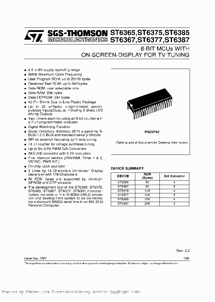 ST6367B1XXX_2232394.PDF Datasheet