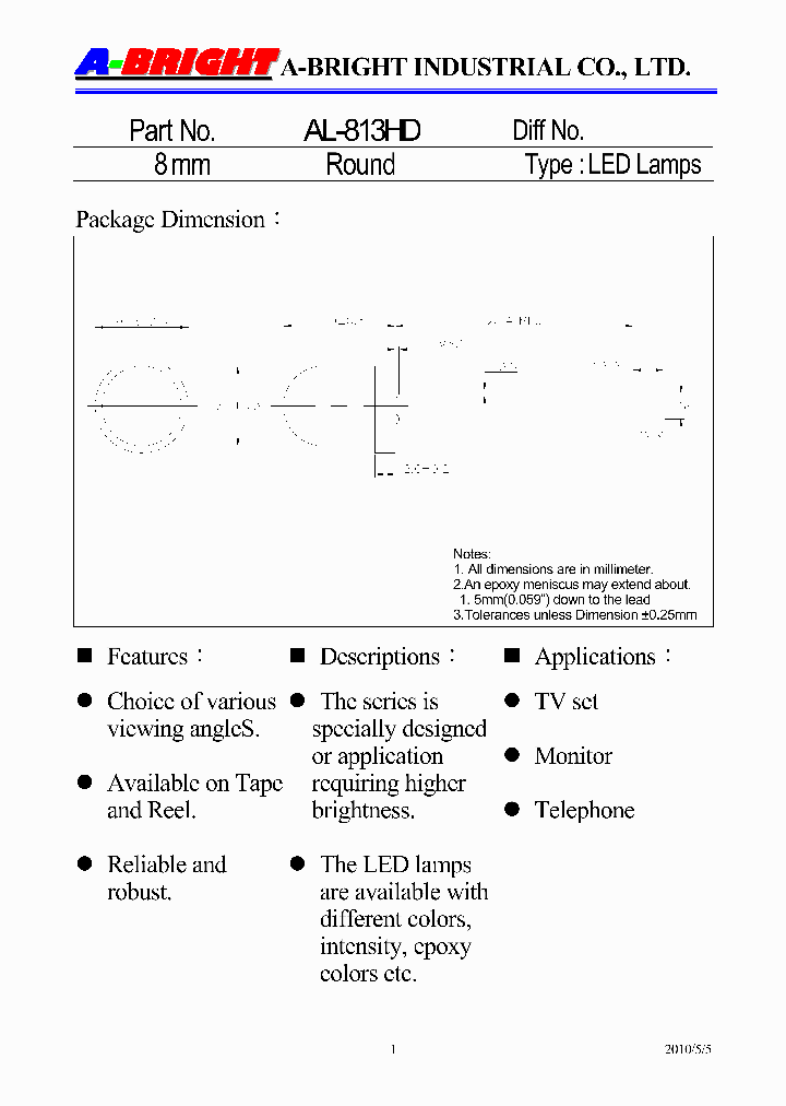 AL-813HD10_2255028.PDF Datasheet