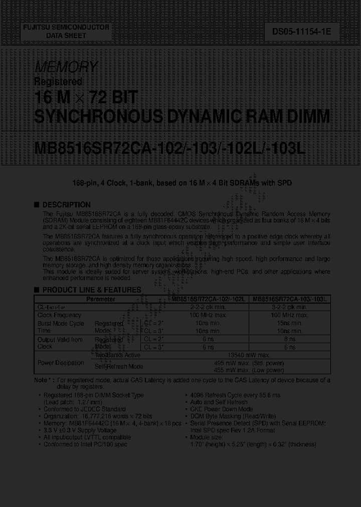 MB8516SR72CA-103LDG_2256729.PDF Datasheet