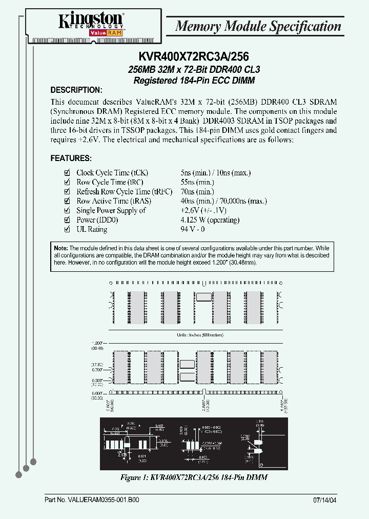KVR400X72RC3A256_2259673.PDF Datasheet