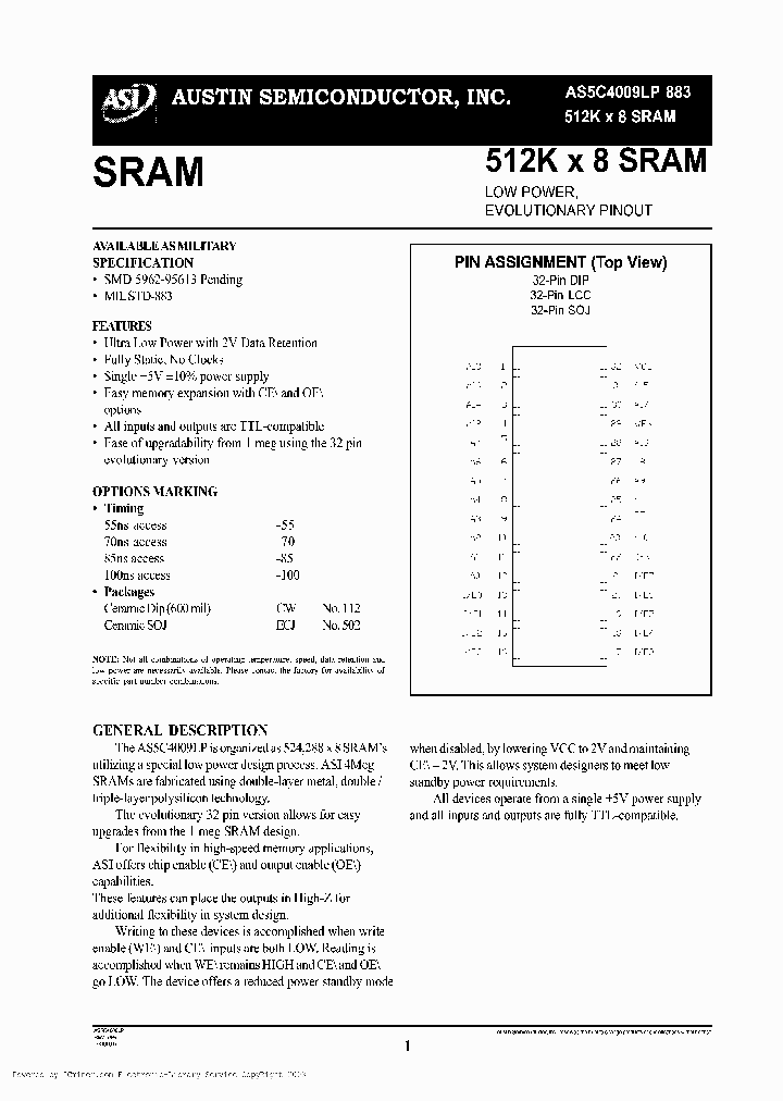 AS5C4009LL-100CW883_2261930.PDF Datasheet