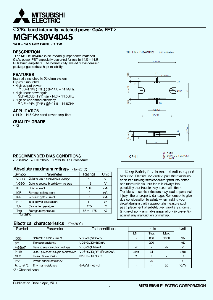 MGFK30V4045_2278869.PDF Datasheet