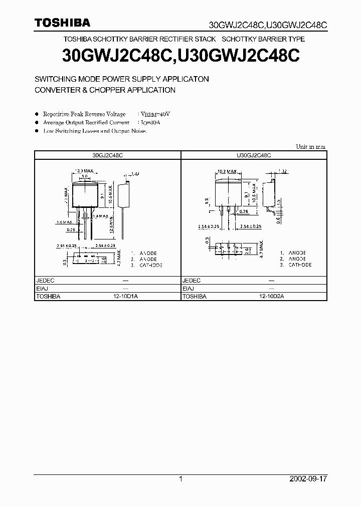 U30GWJ2C48C_2288157.PDF Datasheet