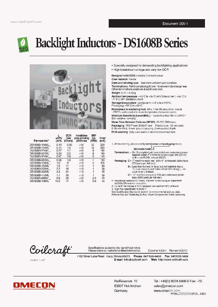 DS1608B-XXXML_2299236.PDF Datasheet