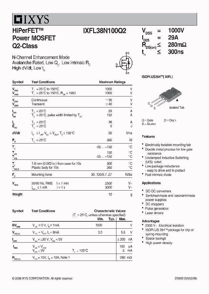 IXFL38N100Q2_2310157.PDF Datasheet