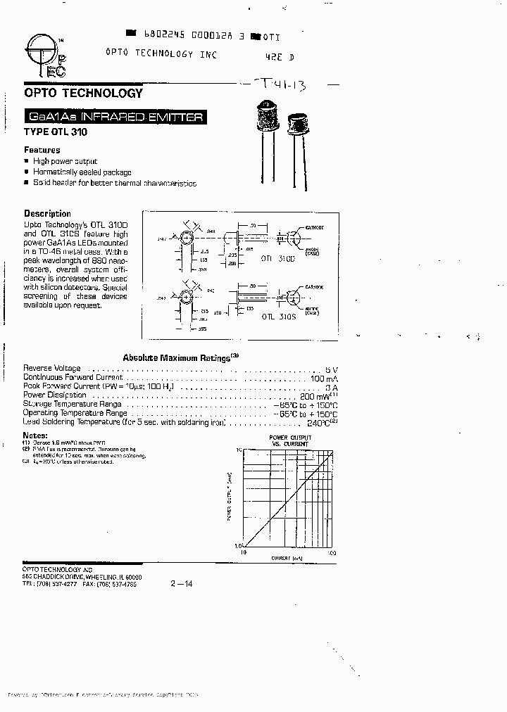 OTL310D1_2378742.PDF Datasheet