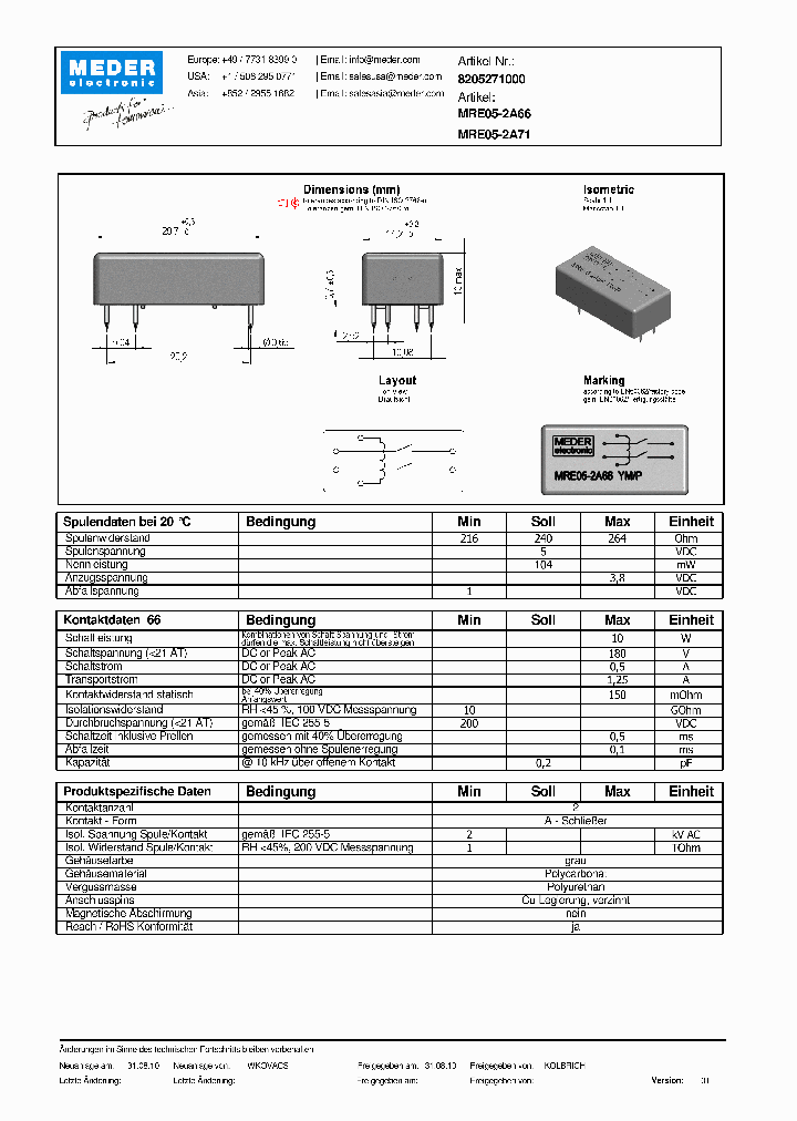 MRE05-2A66DE_2383939.PDF Datasheet