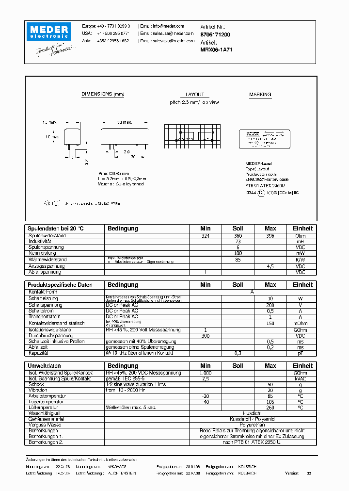 MRX06-1A71DE_2393890.PDF Datasheet