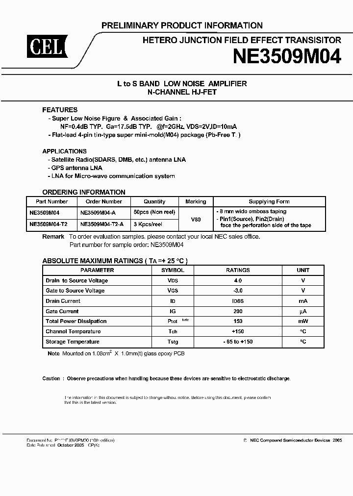 NE3509M04-T2-A_2392380.PDF Datasheet