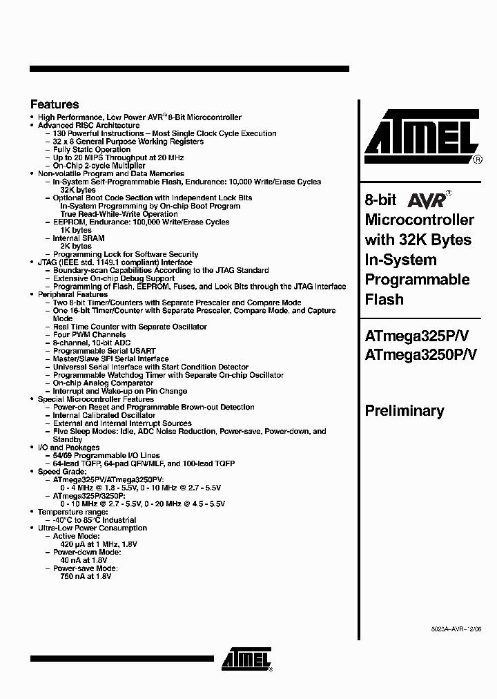 ATMEGA325P06_2405417.PDF Datasheet