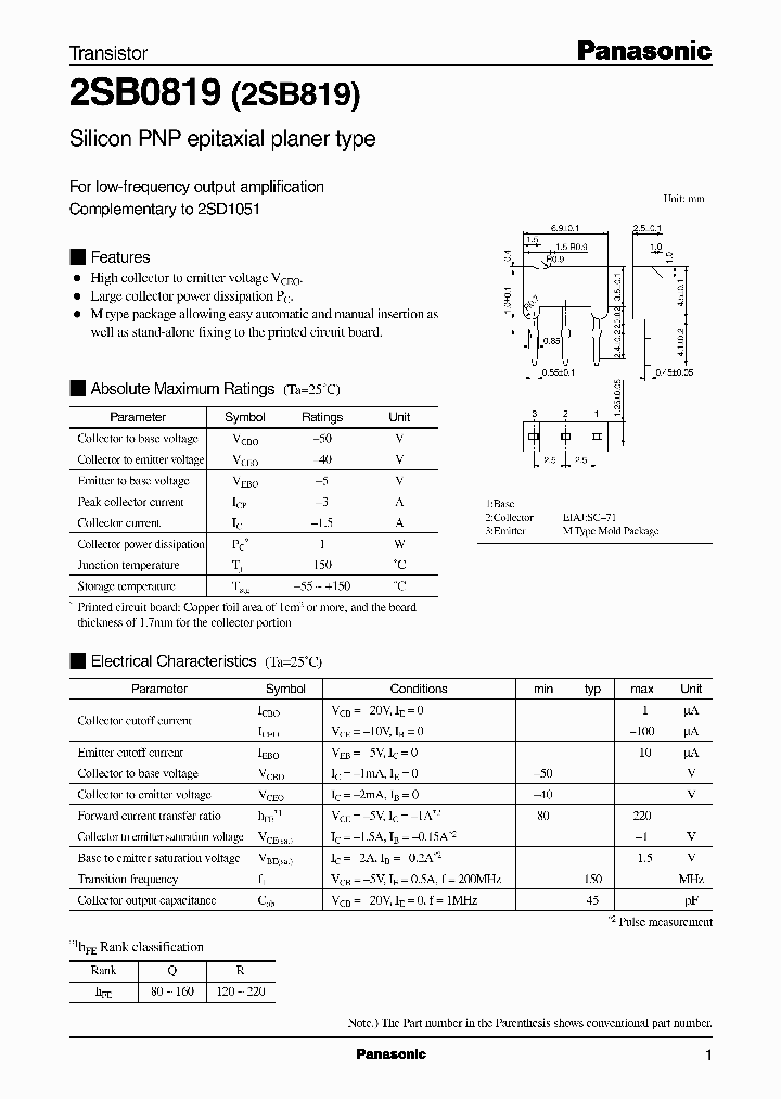 2SB08192SB819_2415249.PDF Datasheet