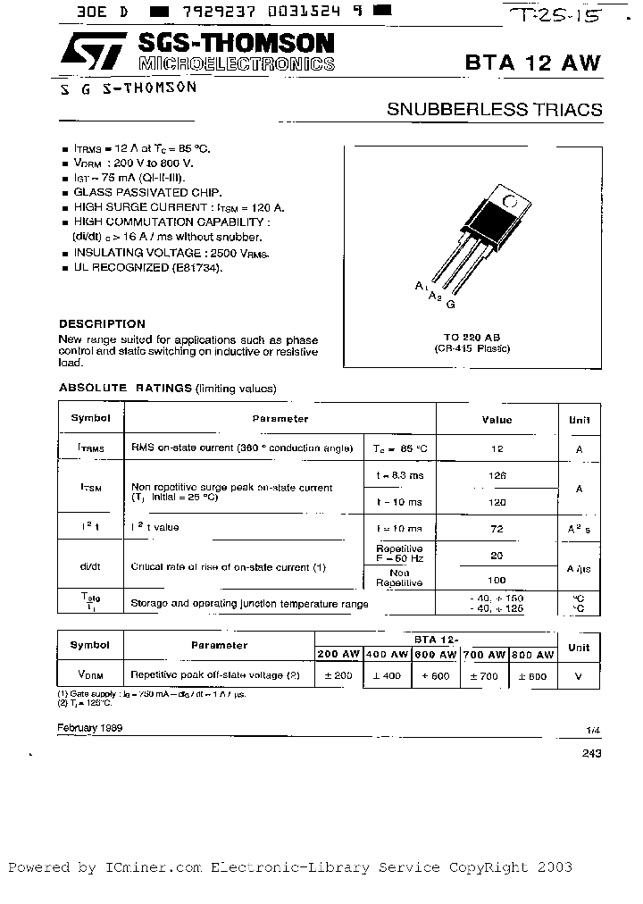 BTA12-800AW_2426638.PDF Datasheet